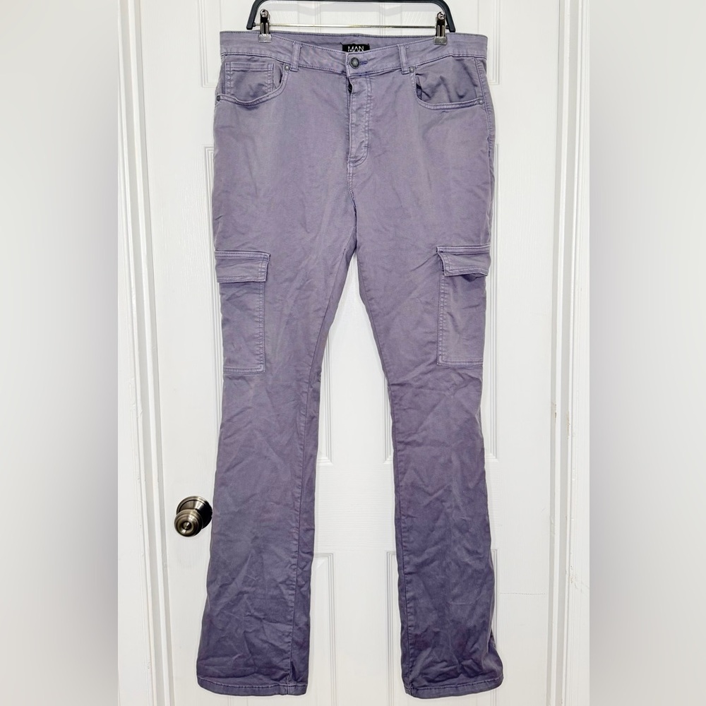 BoohooMan Women Cargo Grey - Size 36